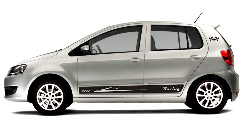 fox adesivos tuning racing vw vinil automotivo lateral lançamento 2012 2013 2014 2015 turbo tunado 324 png