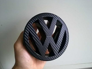 1332878545 337898627 1-Fotos-de--Simbolo-frontal-com-pelicula-de-carbono-para-Vw-Golf-5-e-outros